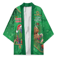 Dominica Christmas Kimono I Am Dreaming Of A Green Christmas - Wonder Print Shop