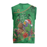 Dominica Christmas Knitted V-Neck Vest I Am Dreaming Of A Green Christmas - Wonder Print Shop