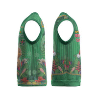 Dominica Christmas Knitted V-Neck Vest I Am Dreaming Of A Green Christmas - Wonder Print Shop