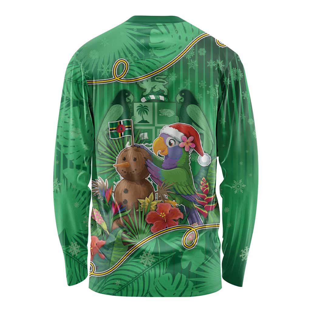 Dominica Christmas Long Sleeve Shirt I Am Dreaming Of A Green Christmas - Wonder Print Shop