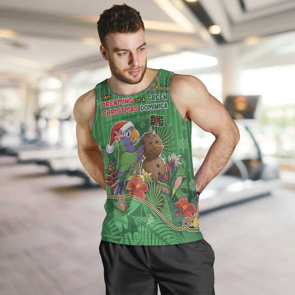 Dominica Christmas Men Tank Top I Am Dreaming Of A Green Christmas - Wonder Print Shop