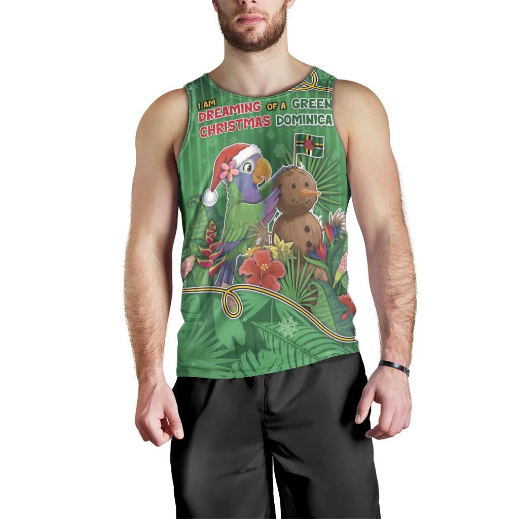 Dominica Christmas Men Tank Top I Am Dreaming Of A Green Christmas - Wonder Print Shop
