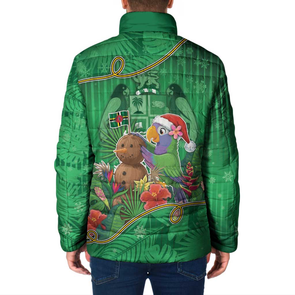 Dominica Christmas Padded Jacket I Am Dreaming Of A Green Christmas - Wonder Print Shop