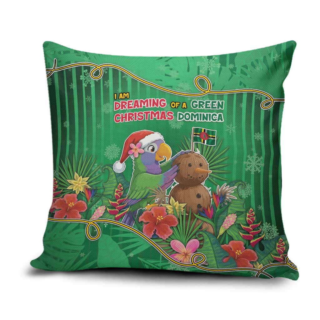 Dominica Christmas Pillow Cover I Am Dreaming Of A Green Christmas - Wonder Print Shop