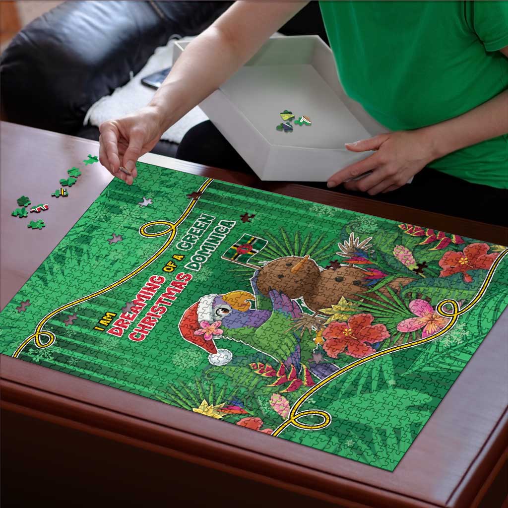 Dominica Christmas Puzzle I Am Dreaming Of A Green Christmas - Wonder Print Shop