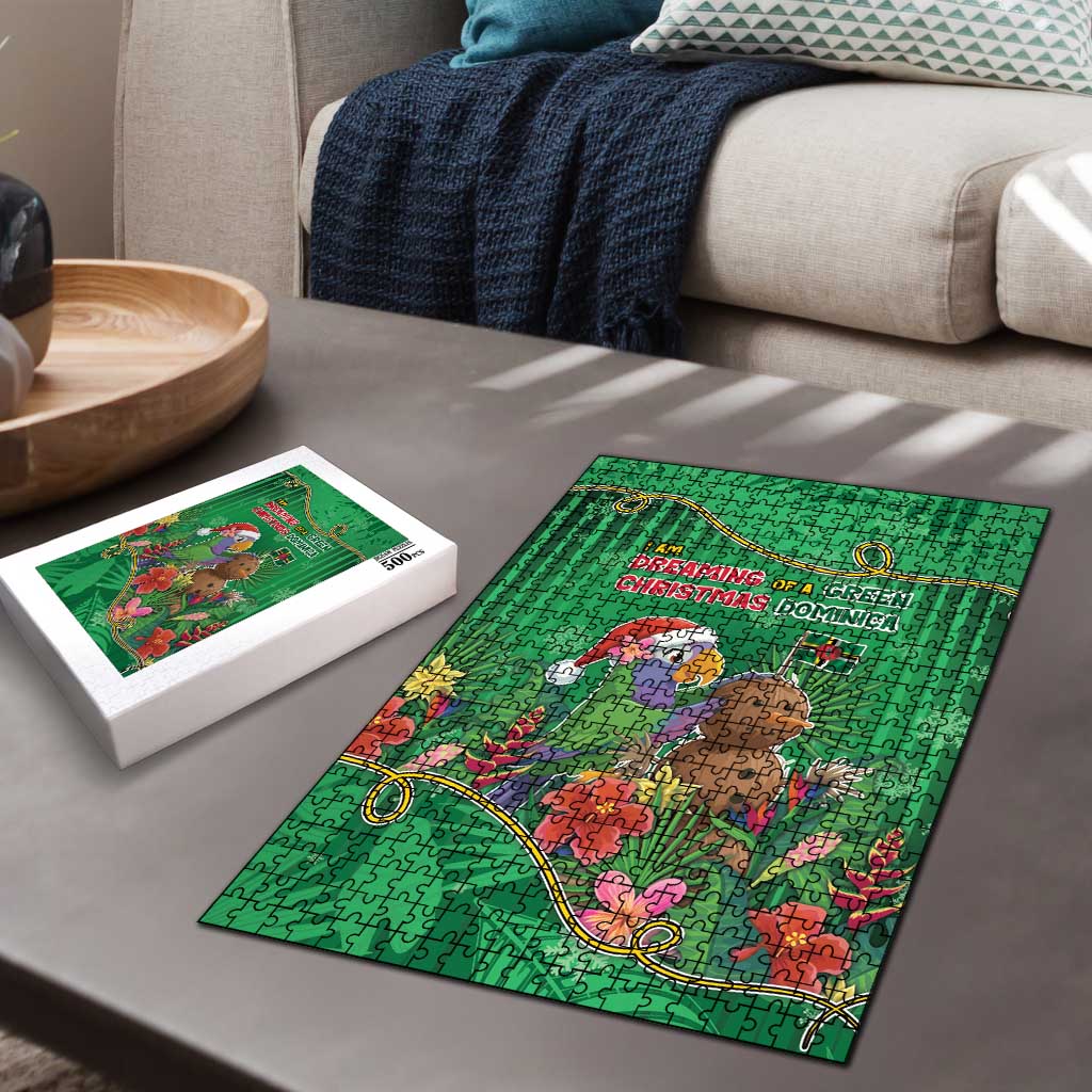 Dominica Christmas Puzzle I Am Dreaming Of A Green Christmas - Wonder Print Shop
