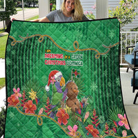 Dominica Christmas Quilt I Am Dreaming Of A Green Christmas - Wonder Print Shop