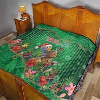 Dominica Christmas Quilt I Am Dreaming Of A Green Christmas - Wonder Print Shop