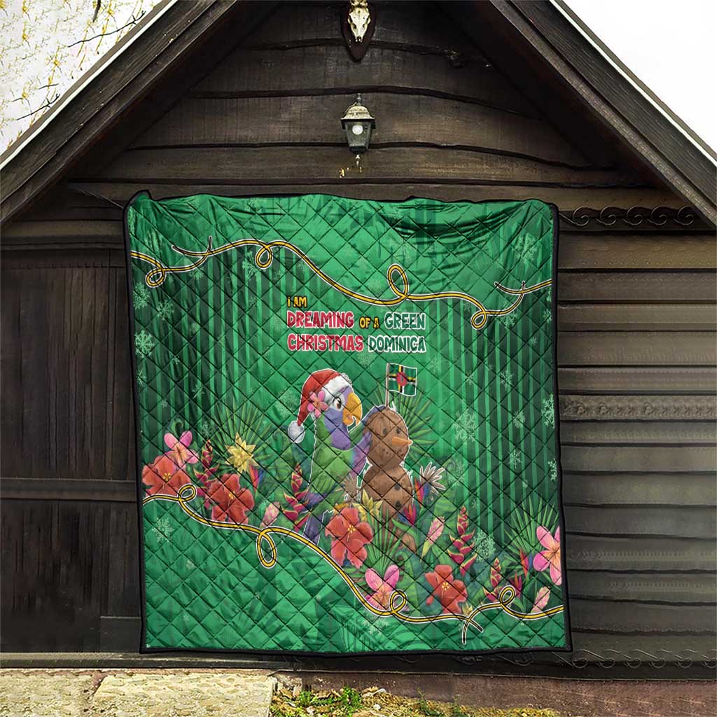Dominica Christmas Quilt I Am Dreaming Of A Green Christmas - Wonder Print Shop