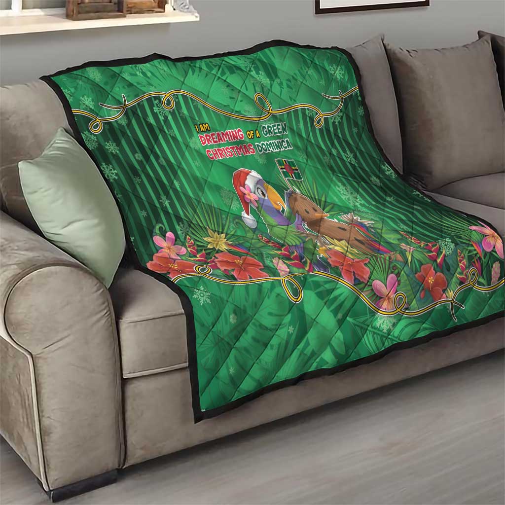 Dominica Christmas Quilt I Am Dreaming Of A Green Christmas - Wonder Print Shop