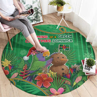 Dominica Christmas Round Carpet I Am Dreaming Of A Green Christmas - Wonder Print Shop