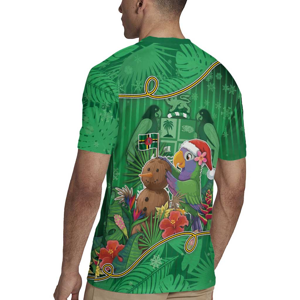 Dominica Christmas Rugby Jersey I Am Dreaming Of A Green Christmas - Wonder Print Shop