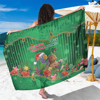 Dominica Christmas Sarong I Am Dreaming Of A Green Christmas - Wonder Print Shop