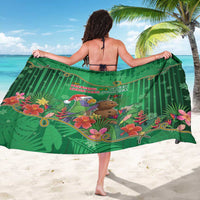 Dominica Christmas Sarong I Am Dreaming Of A Green Christmas - Wonder Print Shop