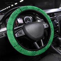 Dominica Christmas Steering Wheel Cover I Am Dreaming Of A Green Christmas - Wonder Print Shop