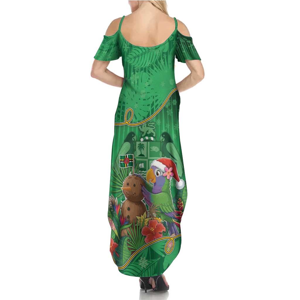 Dominica Christmas Summer Maxi Dress I Am Dreaming Of A Green Christmas - Wonder Print Shop