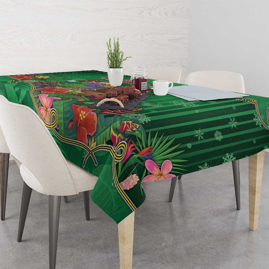 Dominica Christmas Tablecloth I Am Dreaming Of A Green Christmas - Wonder Print Shop