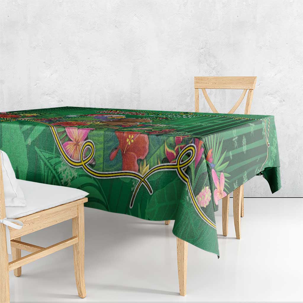 Dominica Christmas Tablecloth I Am Dreaming Of A Green Christmas - Wonder Print Shop