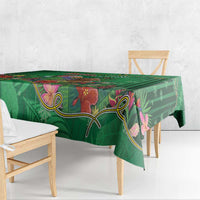 Dominica Christmas Tablecloth I Am Dreaming Of A Green Christmas - Wonder Print Shop
