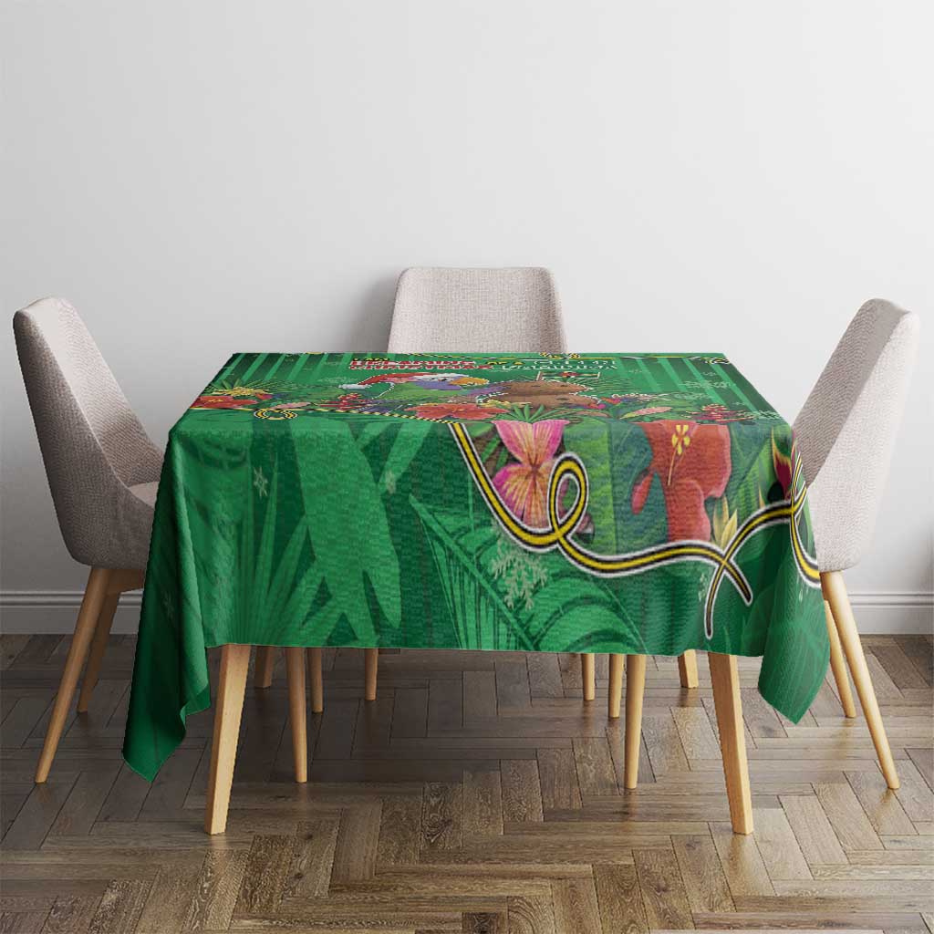 Dominica Christmas Tablecloth I Am Dreaming Of A Green Christmas - Wonder Print Shop