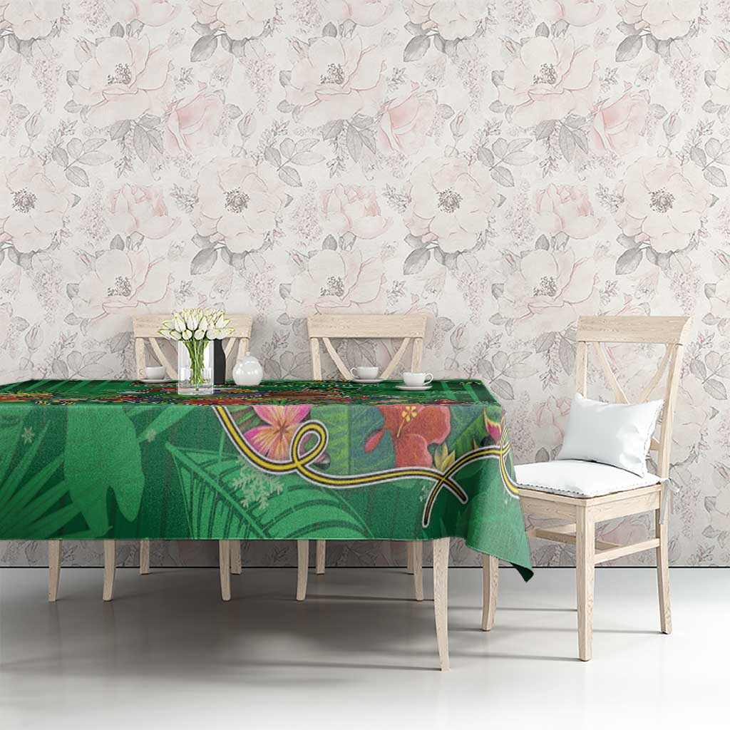 Dominica Christmas Tablecloth I Am Dreaming Of A Green Christmas - Wonder Print Shop