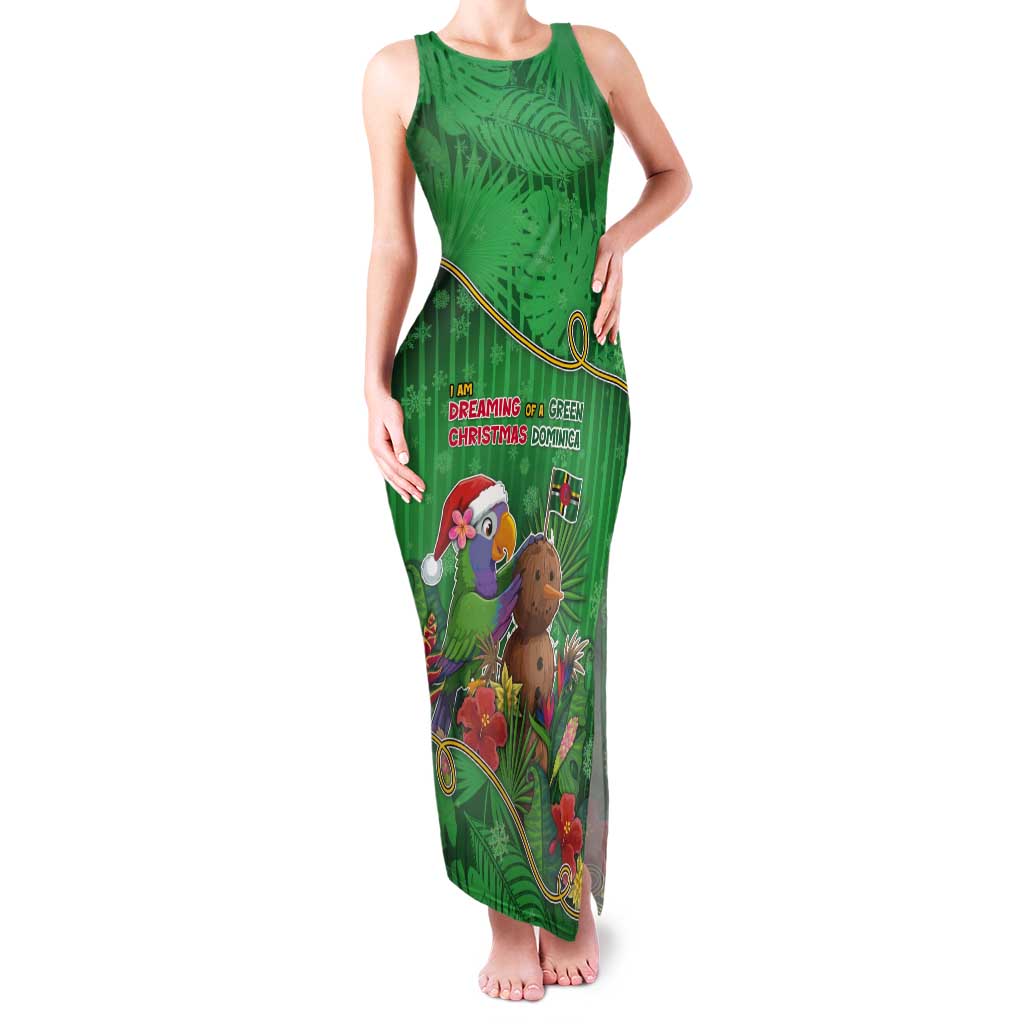 Dominica Christmas Tank Maxi Dress I Am Dreaming Of A Green Christmas - Wonder Print Shop