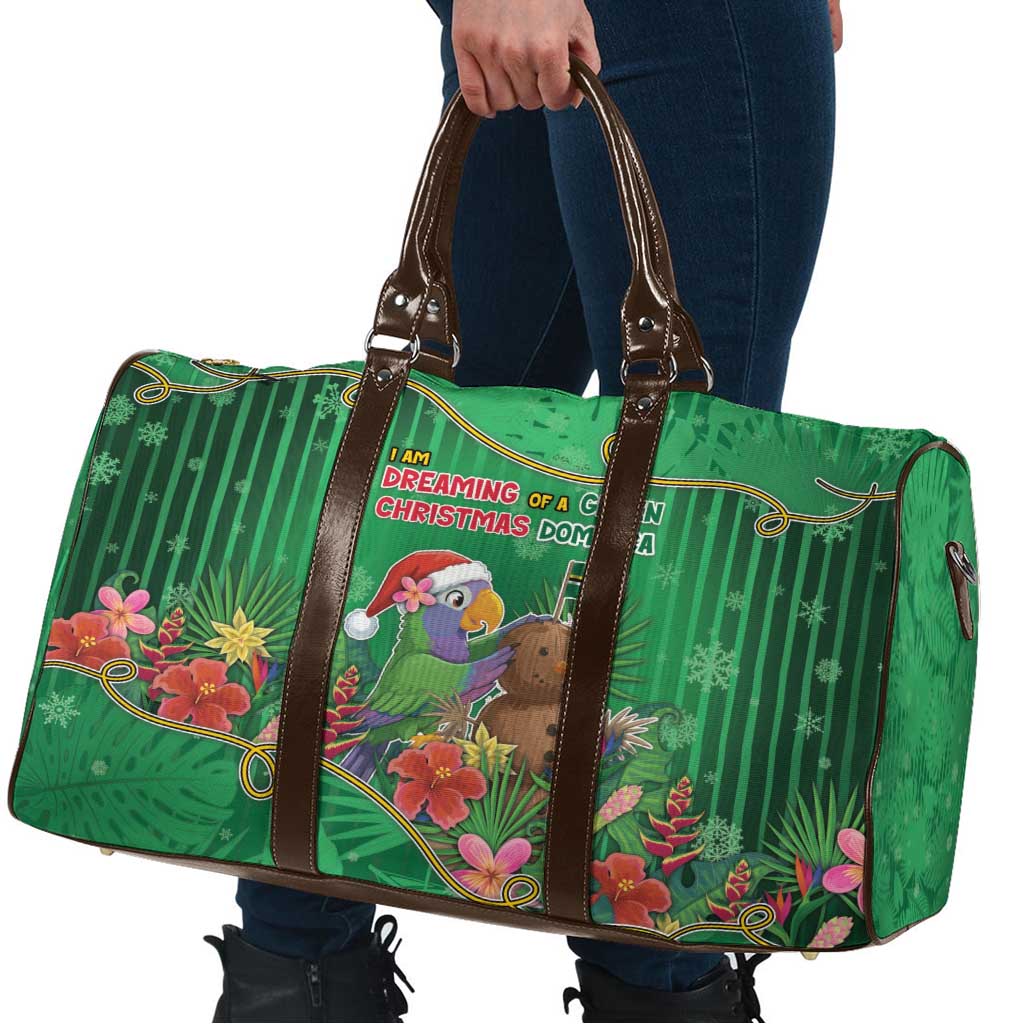 Dominica Christmas Travel Bag I Am Dreaming Of A Green Christmas - Wonder Print Shop