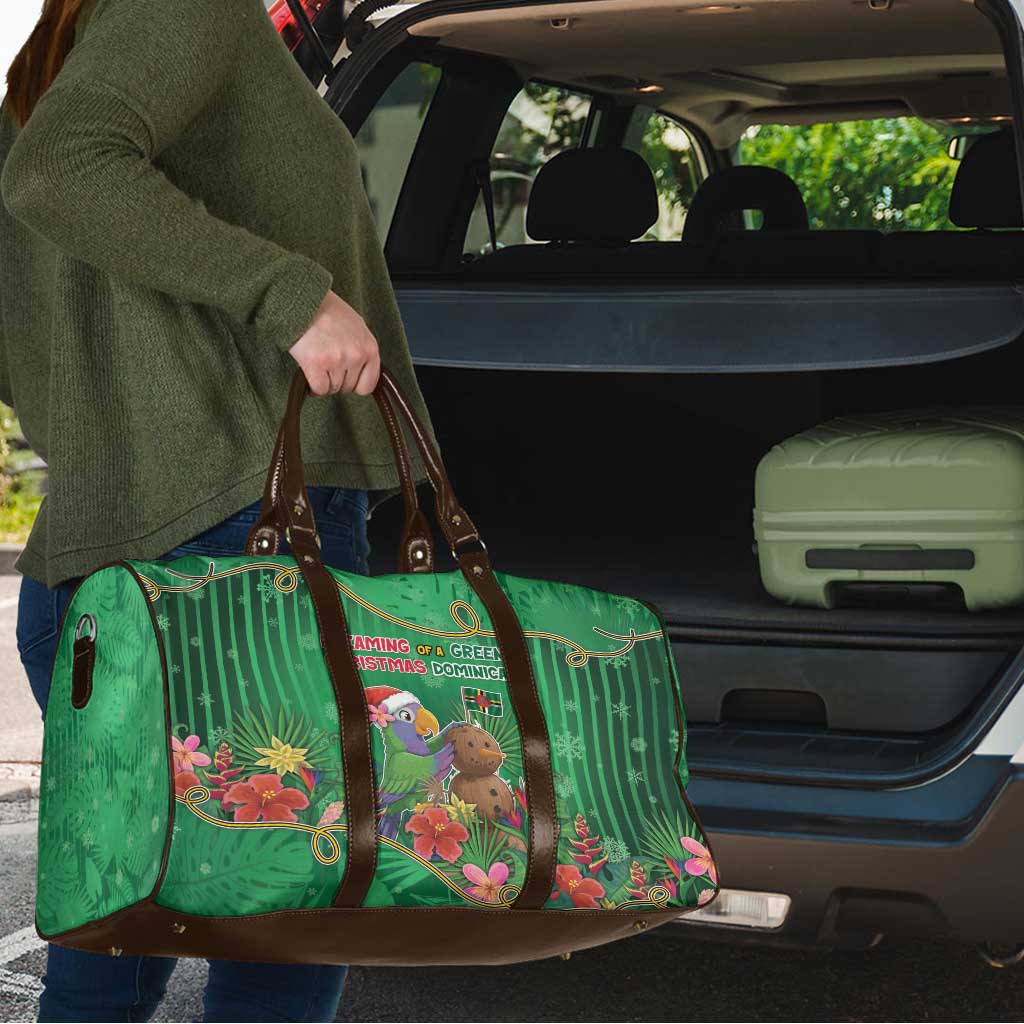 Dominica Christmas Travel Bag I Am Dreaming Of A Green Christmas - Wonder Print Shop