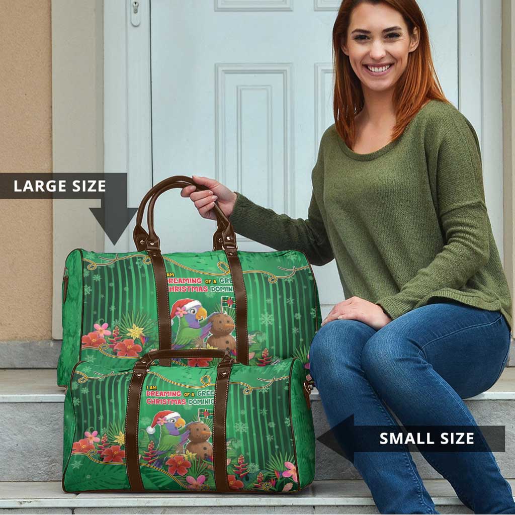 Dominica Christmas Travel Bag I Am Dreaming Of A Green Christmas - Wonder Print Shop