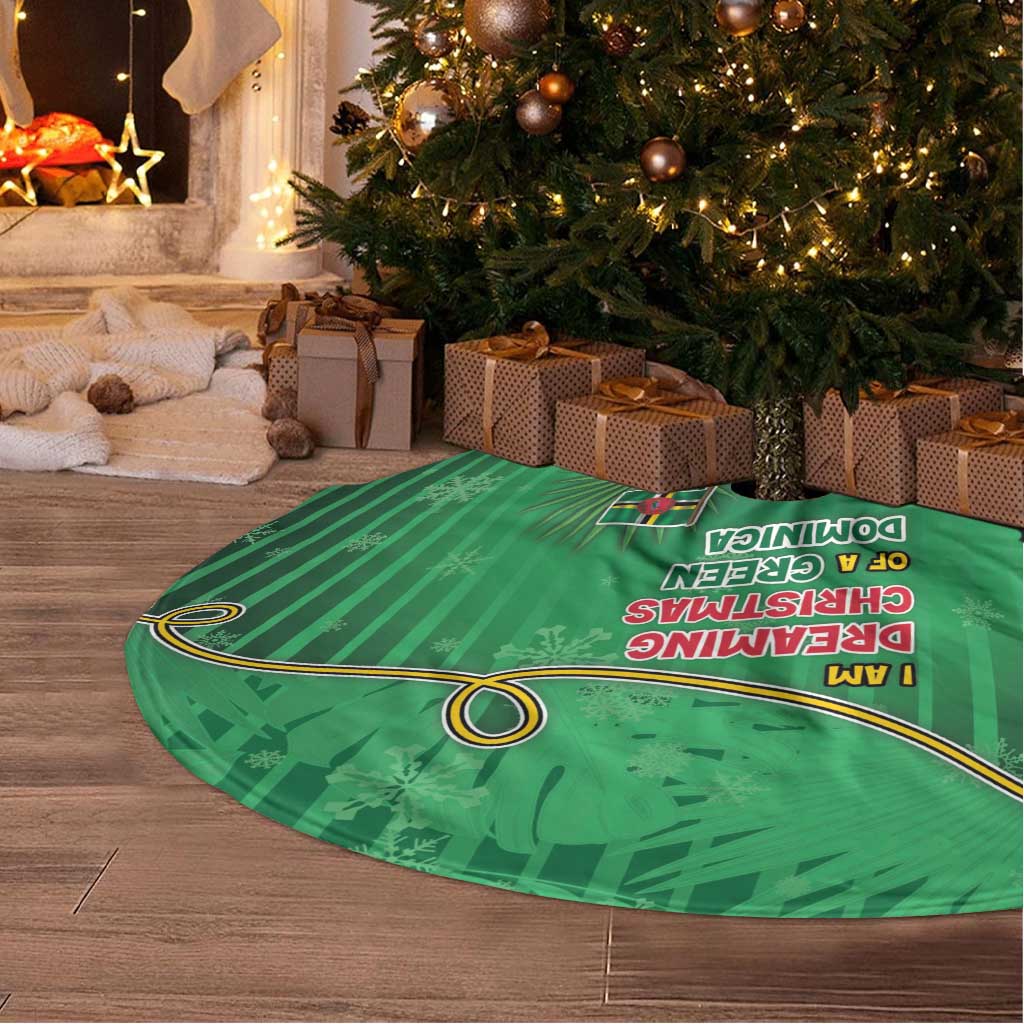 Dominica Christmas Tree Skirt I Am Dreaming Of A Green Christmas - Wonder Print Shop