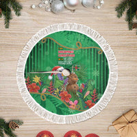 Dominica Christmas Tree Skirt I Am Dreaming Of A Green Christmas - Wonder Print Shop