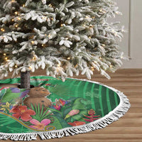 Dominica Christmas Tree Skirt I Am Dreaming Of A Green Christmas - Wonder Print Shop