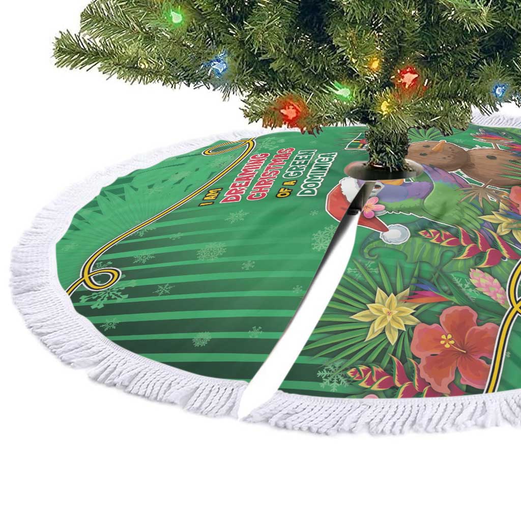 Dominica Christmas Tree Skirt I Am Dreaming Of A Green Christmas - Wonder Print Shop