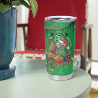 Dominica Christmas Tumbler Cup I Am Dreaming Of A Green Christmas - Wonder Print Shop