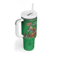 Dominica Christmas Tumbler With Handle I Am Dreaming Of A Green Christmas - Wonder Print Shop