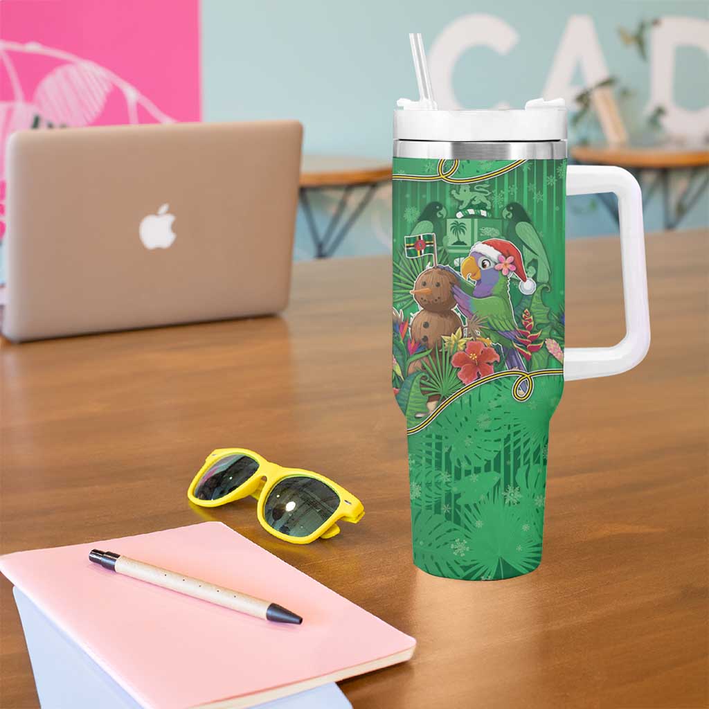 Dominica Christmas Tumbler With Handle I Am Dreaming Of A Green Christmas - Wonder Print Shop