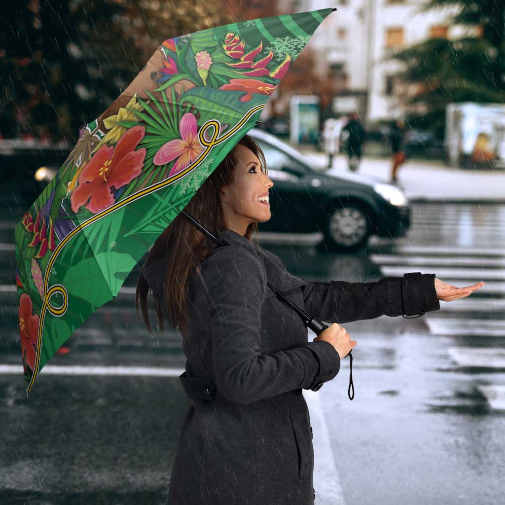 Dominica Christmas Umbrella I Am Dreaming Of A Green Christmas - Wonder Print Shop