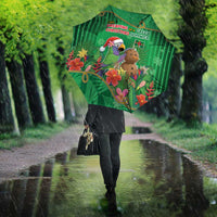 Dominica Christmas Umbrella I Am Dreaming Of A Green Christmas - Wonder Print Shop