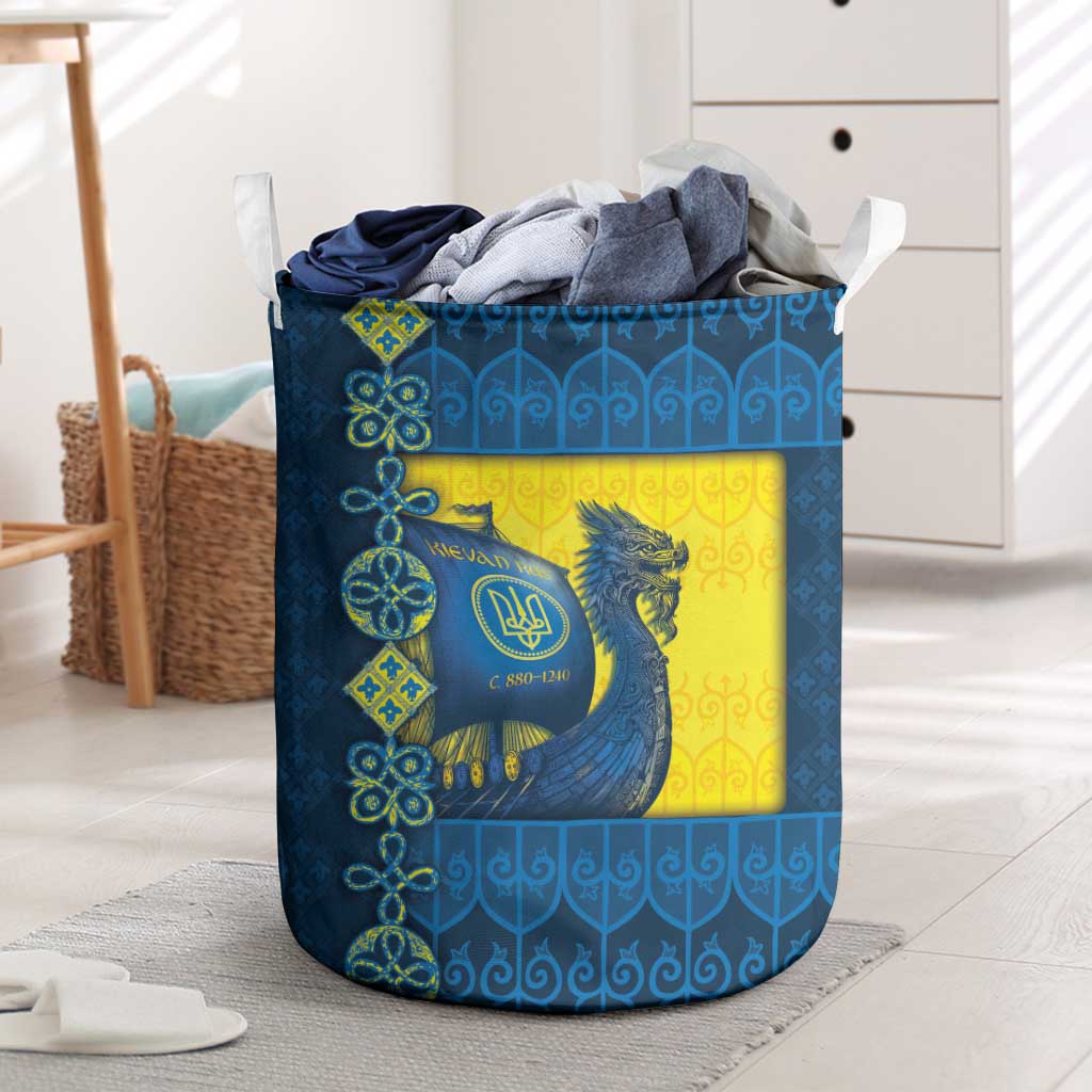 Kievan Rus Laundry Basket Slavic Dragon Ship - Wonder Print Shop
