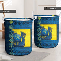 Kievan Rus Laundry Basket Slavic Dragon Ship - Wonder Print Shop