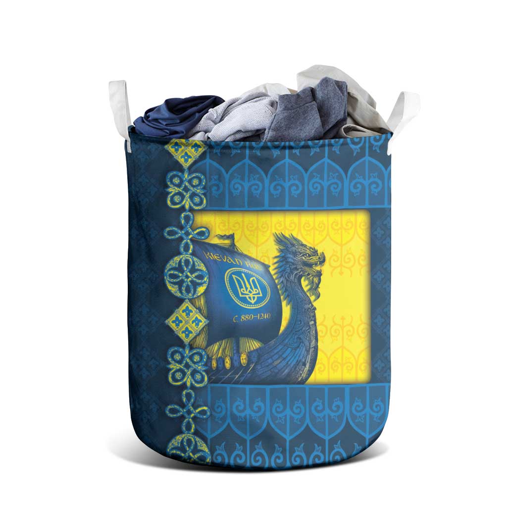 Kievan Rus Laundry Basket Slavic Dragon Ship - Wonder Print Shop