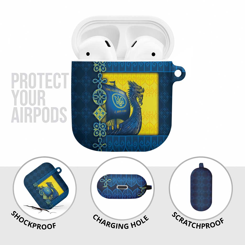 Kievan Rus AirPods Case Slavic Dragon Ship - Wonder Print Shop
