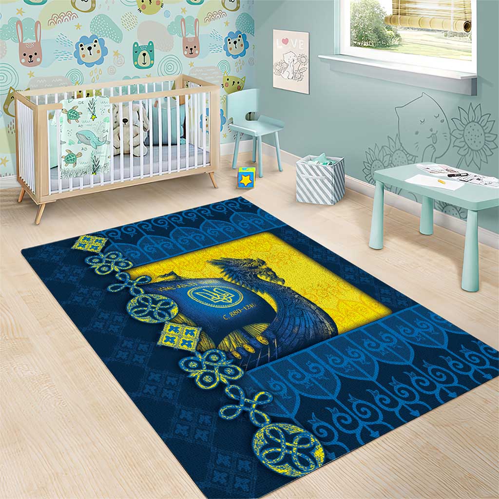 Kievan Rus Area Rug Slavic Dragon Ship - Wonder Print Shop