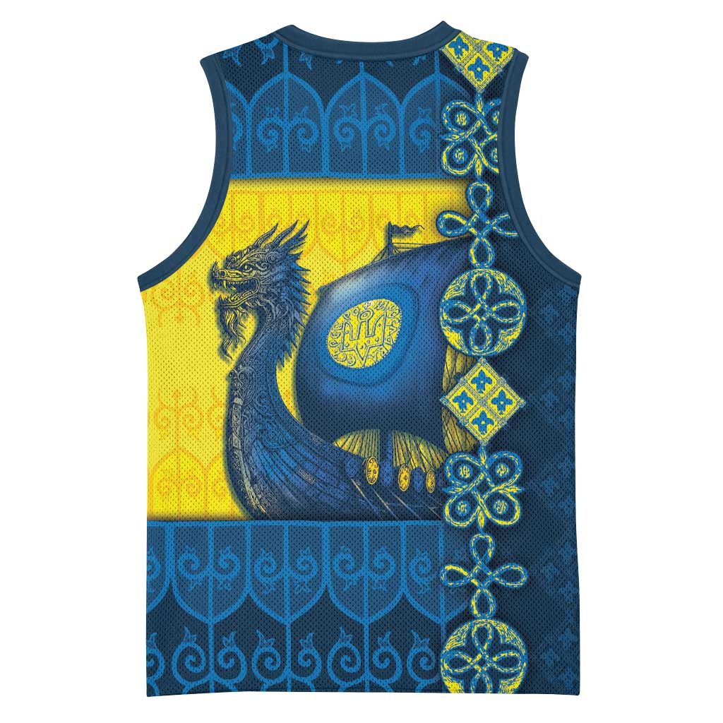 Kievan Rus Basketball Jersey Slavic Dragon Ship - Wonder Print Shop