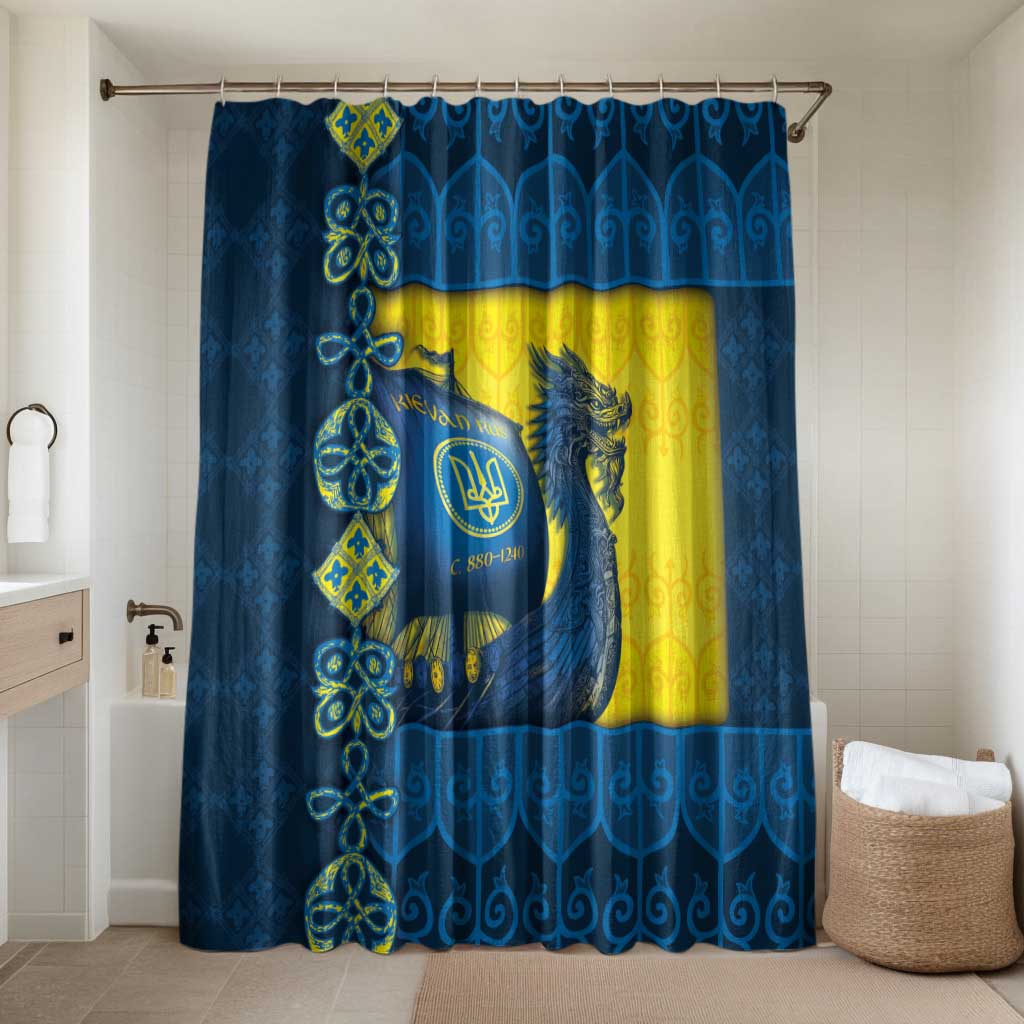 Kievan Rus Bathroom Set Slavic Dragon Ship - Wonder Print Shop