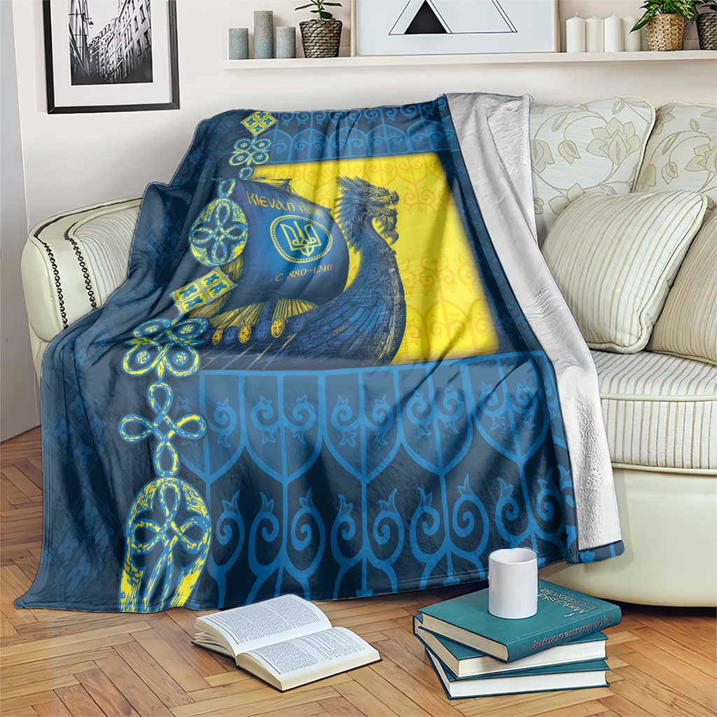 Kievan Rus Blanket Slavic Dragon Ship - Wonder Print Shop