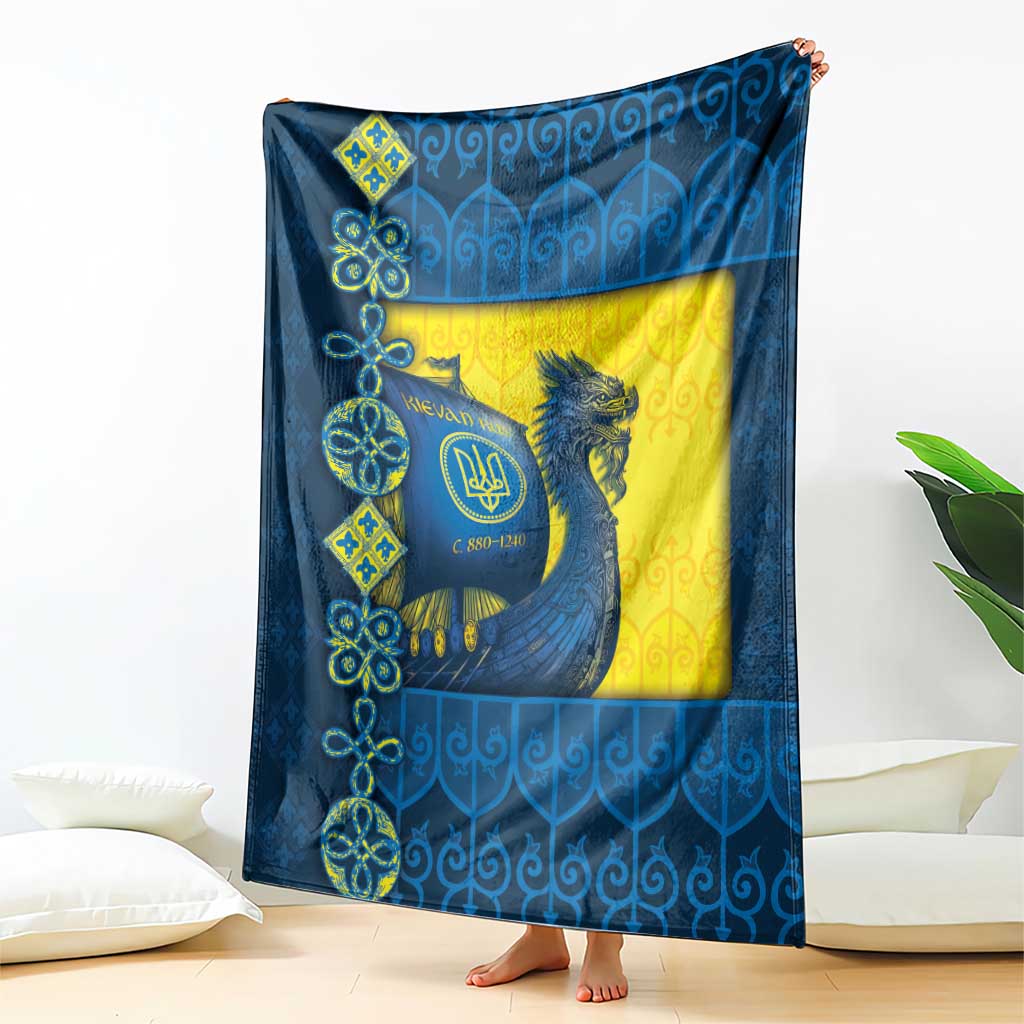 Kievan Rus Blanket Slavic Dragon Ship - Wonder Print Shop