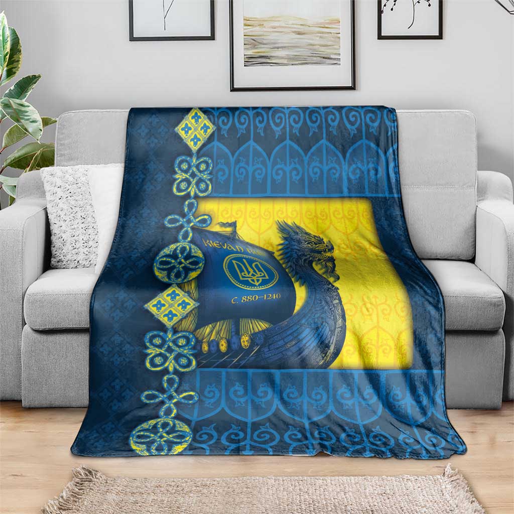 Kievan Rus Blanket Slavic Dragon Ship - Wonder Print Shop
