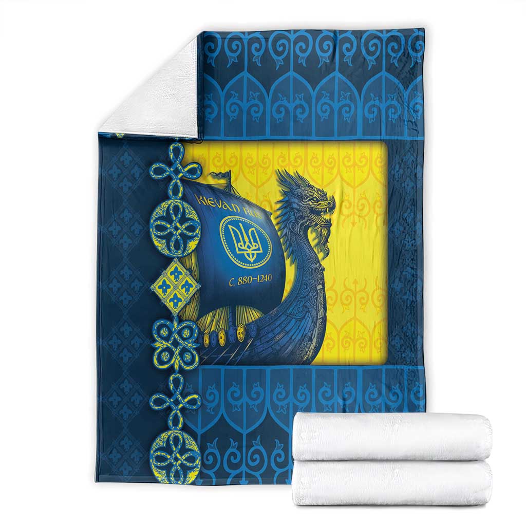 Kievan Rus Blanket Slavic Dragon Ship - Wonder Print Shop