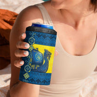 Kievan Rus 4 in 1 Can Cooler Tumbler Slavic Dragon Ship - Wonder Print Shop